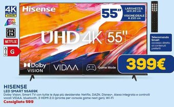 HISENSE LED SMART 55A69K