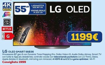 Euronics LG OLED SMART 55B36 offerta