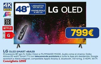 Euronics LG OLED SMART 48A29 offerta