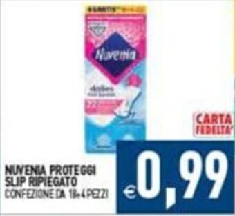 Pim Supermercati NUVENIA PROTEGGI SLIP RIPIEGATO CONFEZIONE DA 18+4 PEZZI offerta
