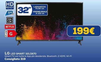 Euronics LG LED SMART 32LQ570 offerta