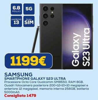 Euronics SAMSUNG SMARTPHONE GALAXY S23 ULTRA offerta