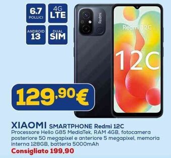 Euronics XIAOMI SMARTPHONE Redmi 12C offerta