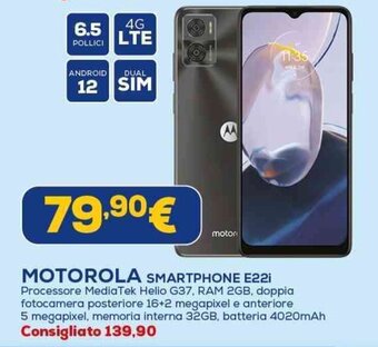 MOTOROLA SMARTPHONE E22i
