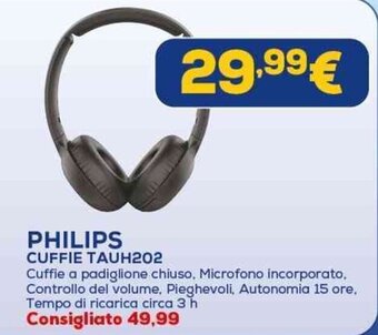 Euronics PHILIPS CUFFIE TAUH202 offerta