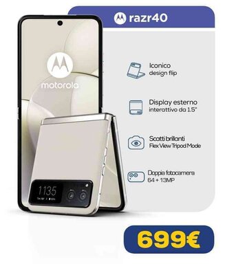 Euronics motorola razr40 offerta
