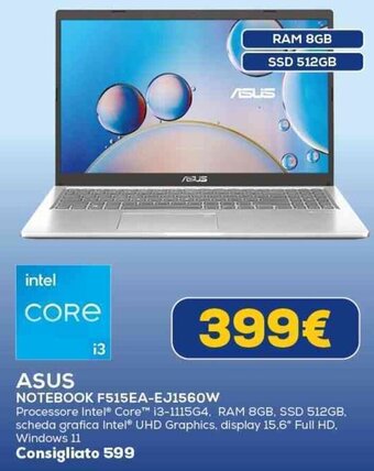 ASUS NOTEBOOK F515EA-EJ1560W