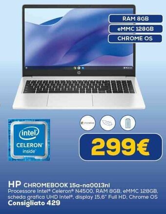 Euronics HP CHROMEBOOK 15a-na0013nl offerta
