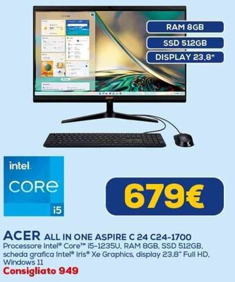 ACER ALL IN ONE ASPIRE C 24 C24-1700