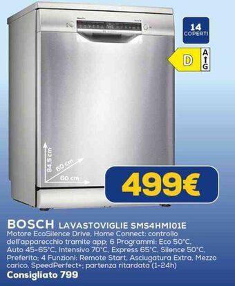 BOSCH LAVASTOVIGLIE SMS4HMI01E