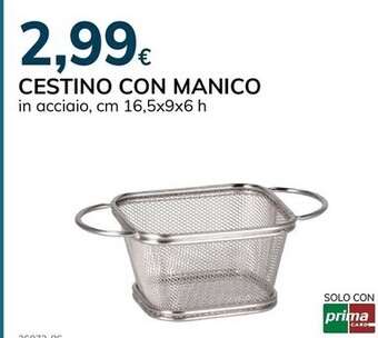 Basko Solo cestino con manico offerta