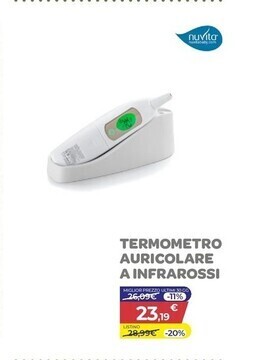 Bimbo Store Nuvita termometro auricolare a infrarossi offerta