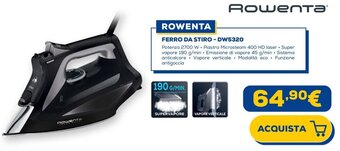 Euronics ROWENTA FERRO DA STIRO - DW5320 offerta
