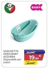 Bimbo Store Ok baby - vaschetta onda baby azzurra offerta