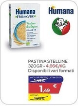 Bimbo Store Humana pastina stelline 320gr offerta