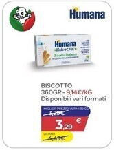 Bimbo Store Humana biscotto 360gr offerta