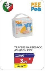Bimbo Store Pee&poo - traversina 40x60cm 15pz offerta