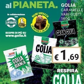 Eté Golia caramelle offerta