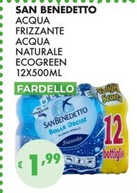 Eté San benedetto acqua frizzante acqua naturale ecogreen offerta