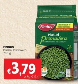 Quick Sisa Findus pisellini primavera offerta