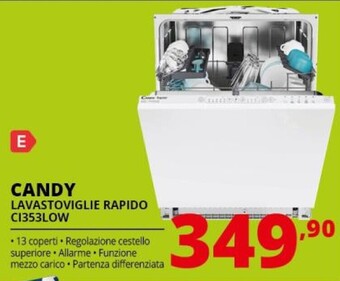 Comet Candy lavastoviglie rapido ci353low offerta