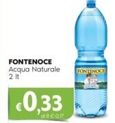 Fontenoce acqua naturale