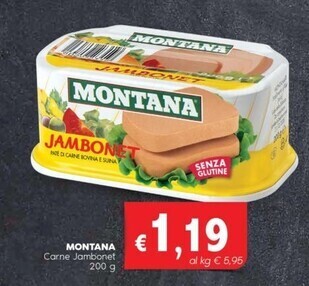 Quick Sisa Montana carne jambonet offerta
