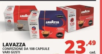 Comet Lavazza confezione da 108 capsule offerta