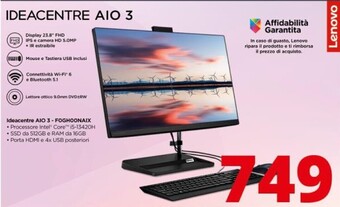 Comet Lenovo ideacentre aio 3 - foghoonaix offerta