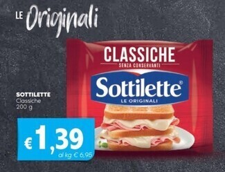 Quick Sisa Sottilette classiche offerta
