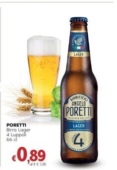 Quick Sisa Angelo poretti birra lager 4 luppoli offerta