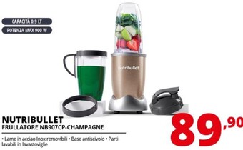 Comet Nutribullet frullatore nb907cp-champagne offerta