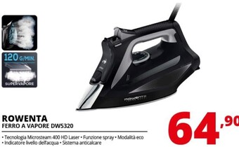 Comet Rowenta ferro a vapore dw5320 offerta