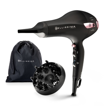Comet Bellissima p7 3200, asciugacapelli professionale, motore ac, 2100 w, tecnologia a ioni, 2 velocità, 3 temperature offerta