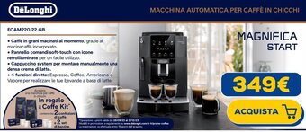Euronics DeLonghi MAGNIFICA START ECAM220.22.GB offerta