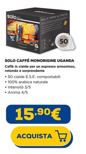Euronics SOLO CAFFÉ MONORIGINE UGANDA offerta