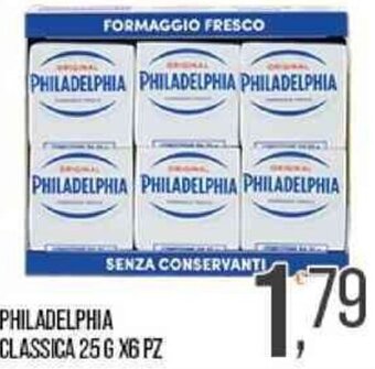 Cash pro PHILADELPHIA CLASSICA 25 G X6 PZ offerta