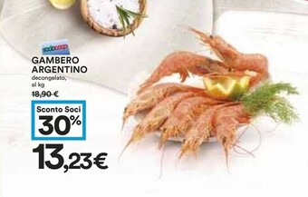 Coop Gambero argentino offerta