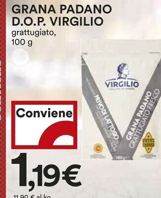 Coop Virgilio grana padano dop offerta