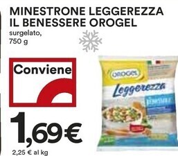 Coop Orogel minestrone leggerezza il benessere offerta