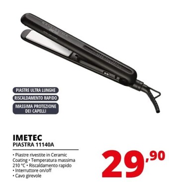 Comet Imetec piastra 11140a offerta