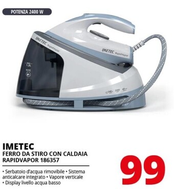 Imetec ferro da stiro con caldaia rapidvapor 186357