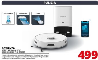 Rowenta robot aspirapolvere x-plorer serie 75 s + rr8597