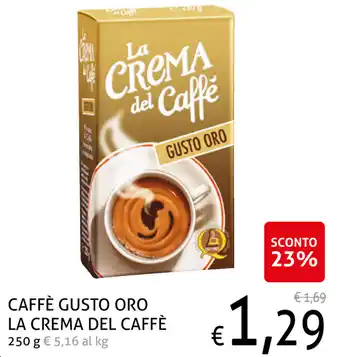 Ecu Discount Caffè Gusto Oro La Crema del Caffè 250g offerta