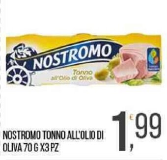 Cash pro NOSTROMO TONNO ALL'OLIO DI OLIVA 70 G X3 PZ offerta
