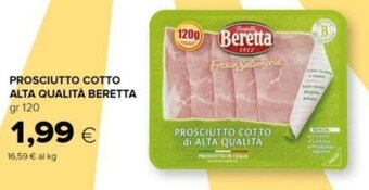 Oasi PROSCIUTTO COTTO ALTA QUALITÀ BERETTA gr 120 offerta