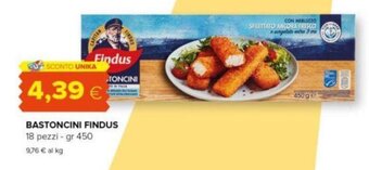 Oasi BASTONCINI FINDUS 18 pezzi - gr 450 offerta