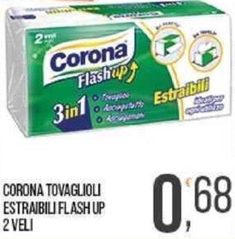 CORONA TOVAGLIOLI ESTRAIBILI FLASH UP 2 VELI