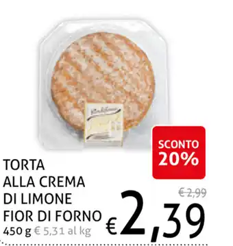 Ecu Discount Torta Alla Crema di Limone Fior di Forno 450g offerta