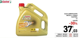 Spazio Conad OLIO LUBRIFICANTE 5W30 LL 0 5W40 CASTROL offerta